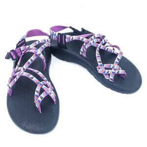 Chaco Womens ZX/2 Sandals Strappy Hiking Purple 10 Shoes, Straps Excellent Shape